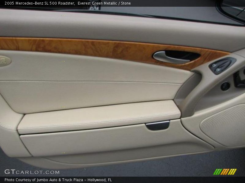 Everest Green Metallic / Stone 2005 Mercedes-Benz SL 500 Roadster
