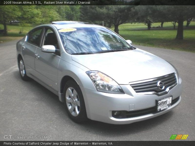 Radiant Silver Metallic / Charcoal 2008 Nissan Altima 3.5 SL