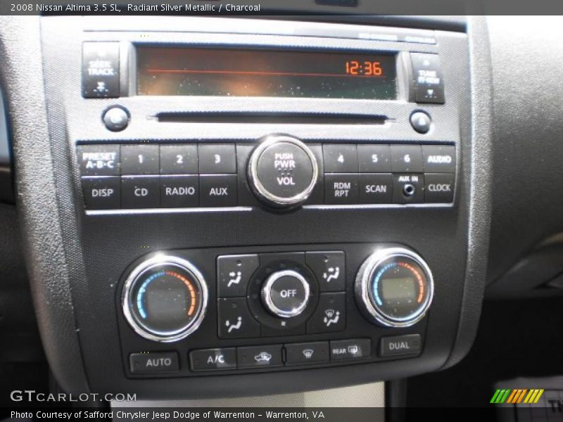 Radiant Silver Metallic / Charcoal 2008 Nissan Altima 3.5 SL
