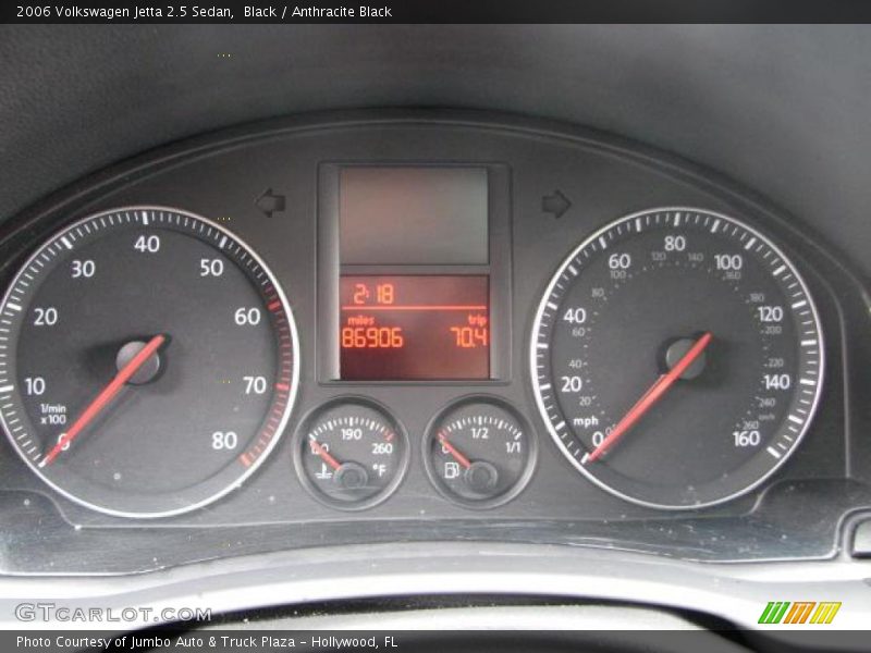 Black / Anthracite Black 2006 Volkswagen Jetta 2.5 Sedan