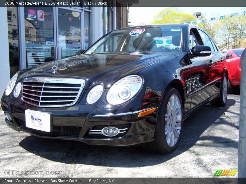 Black / Black 2008 Mercedes-Benz E 350 4Matic Sedan
