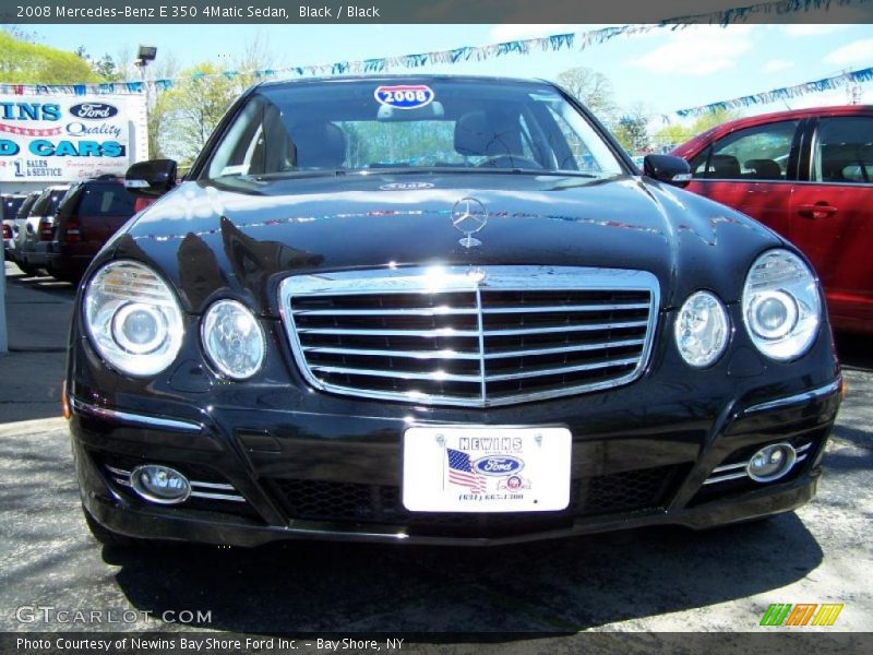 Black / Black 2008 Mercedes-Benz E 350 4Matic Sedan