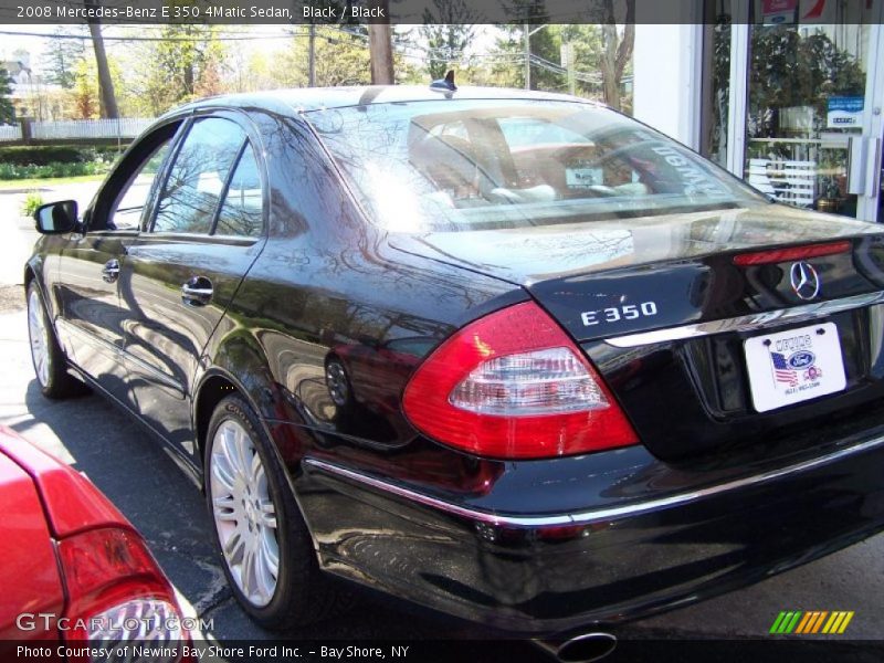 Black / Black 2008 Mercedes-Benz E 350 4Matic Sedan