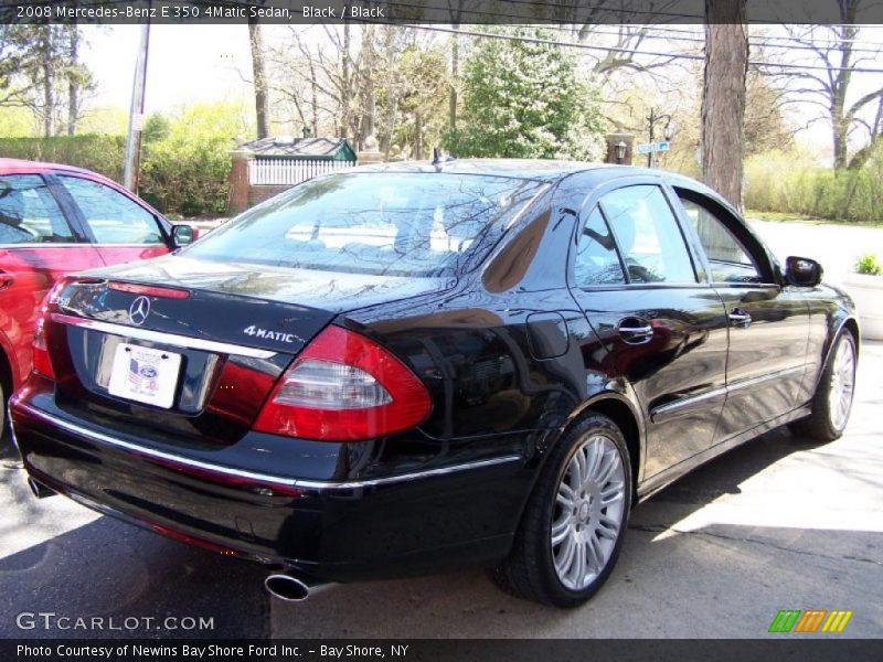 Black / Black 2008 Mercedes-Benz E 350 4Matic Sedan