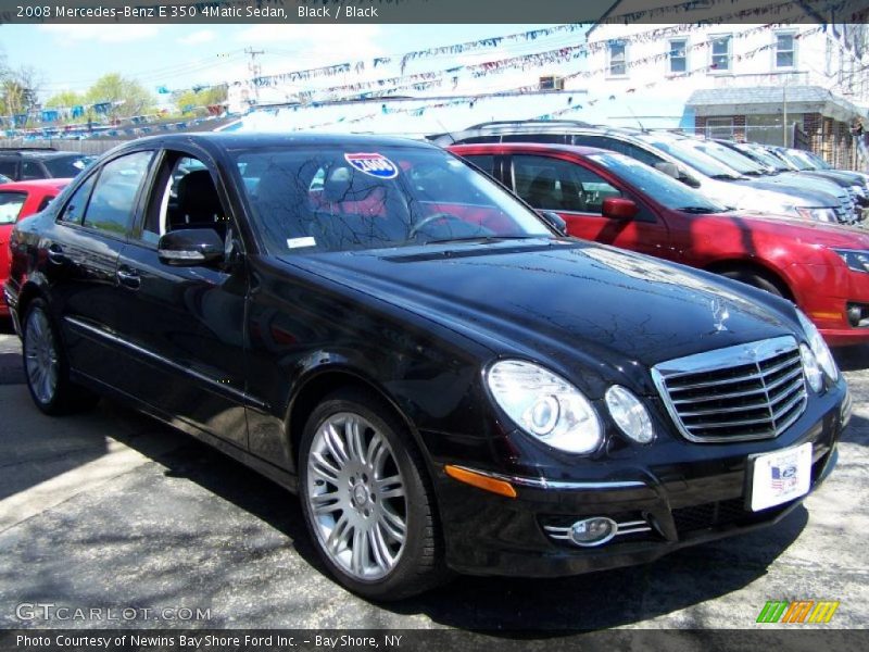 Black / Black 2008 Mercedes-Benz E 350 4Matic Sedan