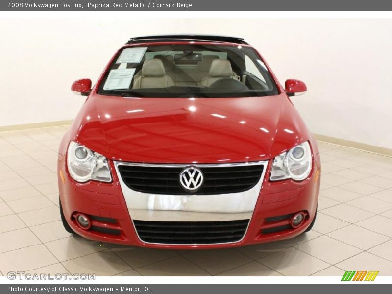 Paprika Red Metallic / Cornsilk Beige 2008 Volkswagen Eos Lux