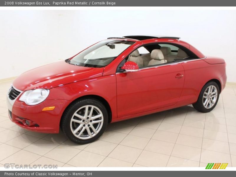 Paprika Red Metallic / Cornsilk Beige 2008 Volkswagen Eos Lux