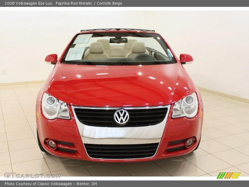 Paprika Red Metallic / Cornsilk Beige 2008 Volkswagen Eos Lux