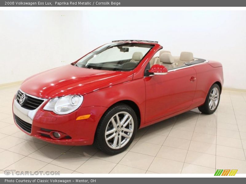 Paprika Red Metallic / Cornsilk Beige 2008 Volkswagen Eos Lux
