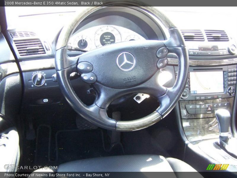 Black / Black 2008 Mercedes-Benz E 350 4Matic Sedan