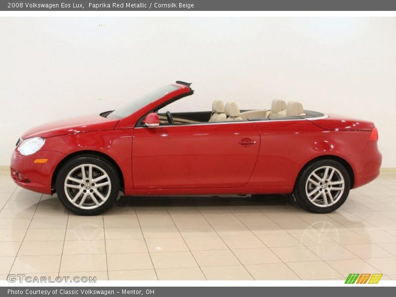 Paprika Red Metallic / Cornsilk Beige 2008 Volkswagen Eos Lux