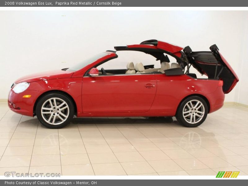 Paprika Red Metallic / Cornsilk Beige 2008 Volkswagen Eos Lux