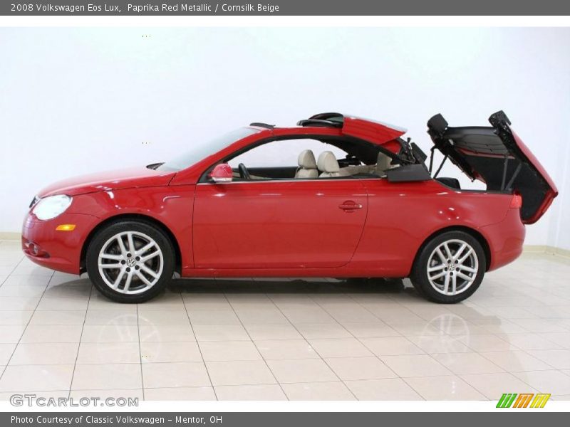 Paprika Red Metallic / Cornsilk Beige 2008 Volkswagen Eos Lux