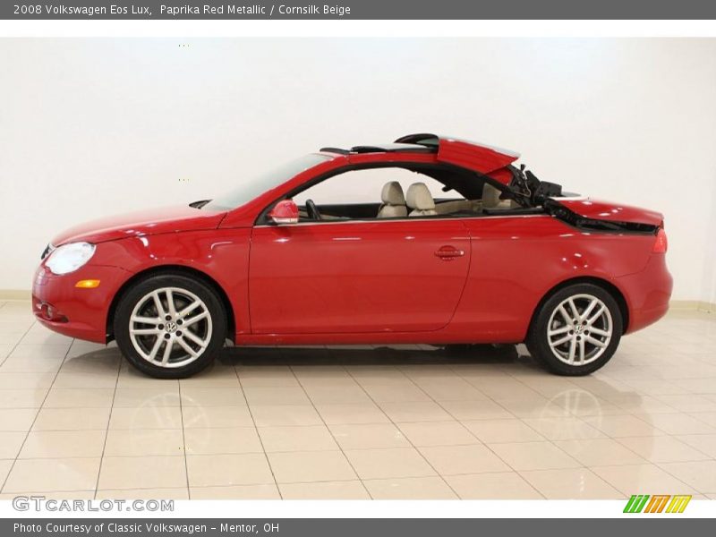 Paprika Red Metallic / Cornsilk Beige 2008 Volkswagen Eos Lux
