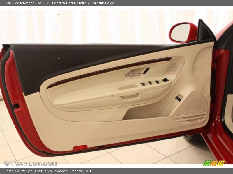 Paprika Red Metallic / Cornsilk Beige 2008 Volkswagen Eos Lux