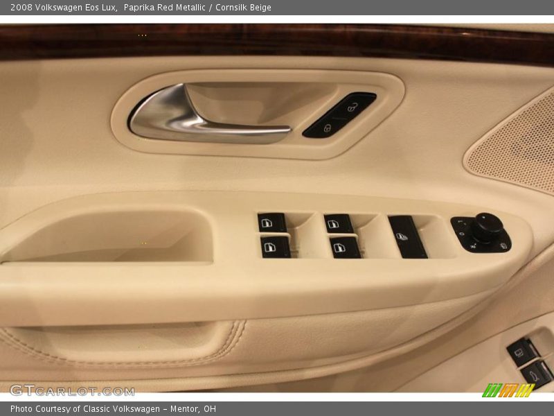 Paprika Red Metallic / Cornsilk Beige 2008 Volkswagen Eos Lux
