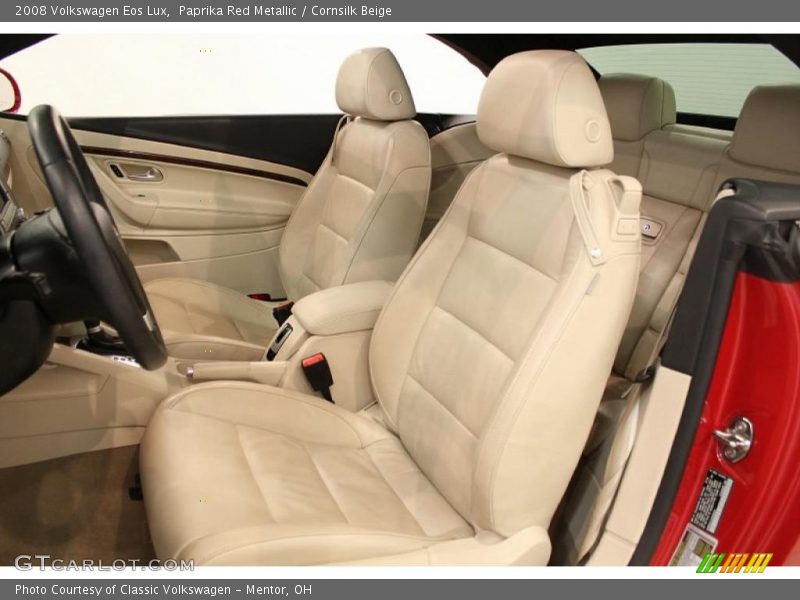 Paprika Red Metallic / Cornsilk Beige 2008 Volkswagen Eos Lux