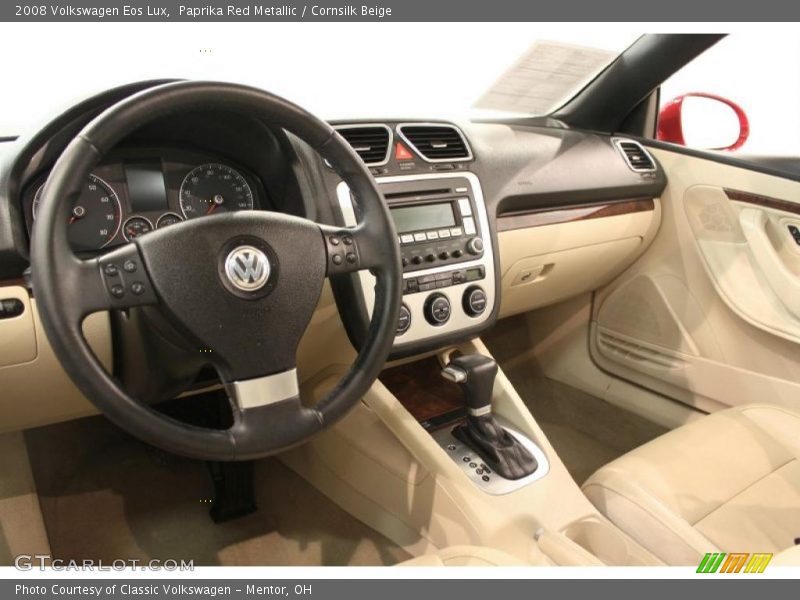 Paprika Red Metallic / Cornsilk Beige 2008 Volkswagen Eos Lux