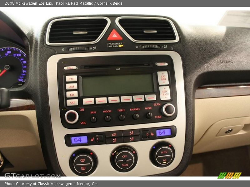 Paprika Red Metallic / Cornsilk Beige 2008 Volkswagen Eos Lux