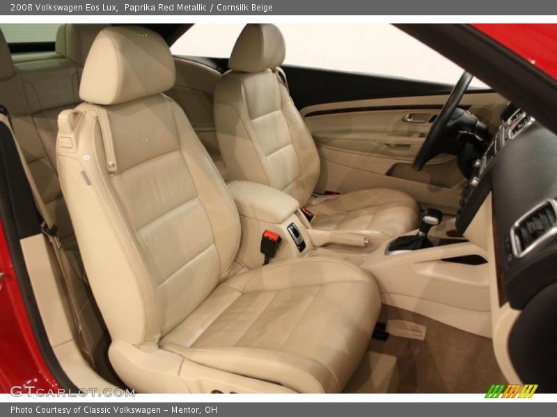 Paprika Red Metallic / Cornsilk Beige 2008 Volkswagen Eos Lux