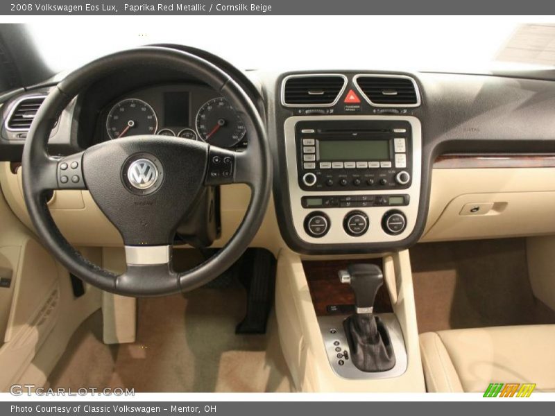 Paprika Red Metallic / Cornsilk Beige 2008 Volkswagen Eos Lux