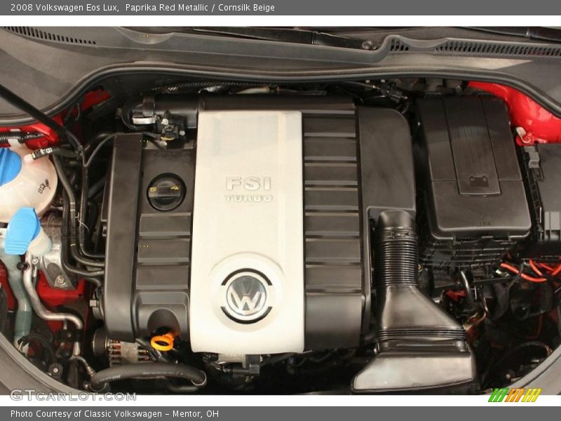 Paprika Red Metallic / Cornsilk Beige 2008 Volkswagen Eos Lux