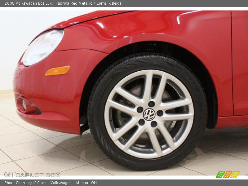 Paprika Red Metallic / Cornsilk Beige 2008 Volkswagen Eos Lux