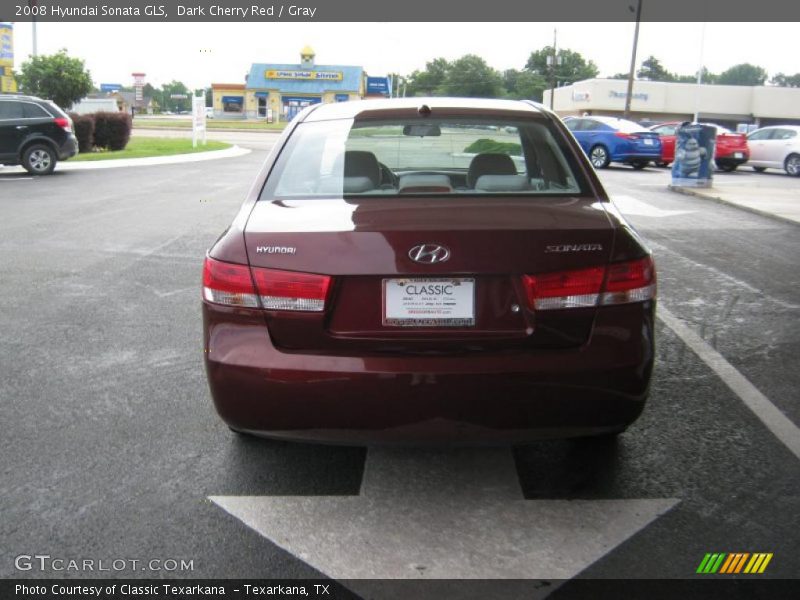 Dark Cherry Red / Gray 2008 Hyundai Sonata GLS