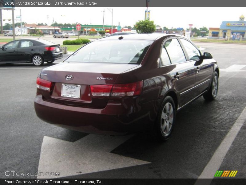 Dark Cherry Red / Gray 2008 Hyundai Sonata GLS