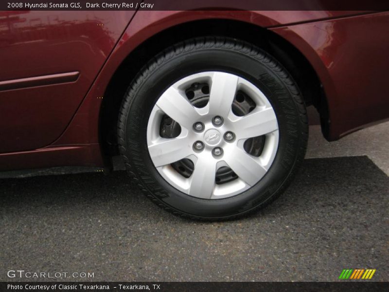 Dark Cherry Red / Gray 2008 Hyundai Sonata GLS
