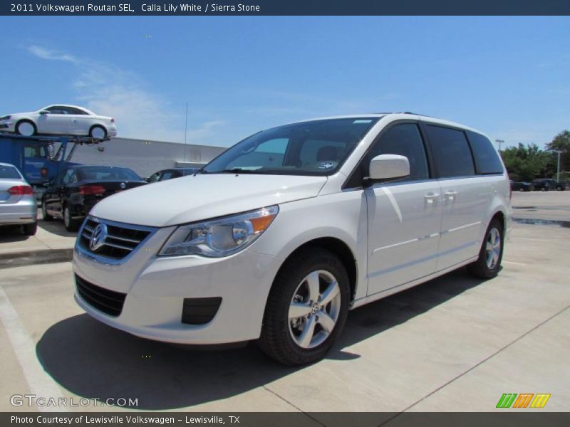 Calla Lily White / Sierra Stone 2011 Volkswagen Routan SEL