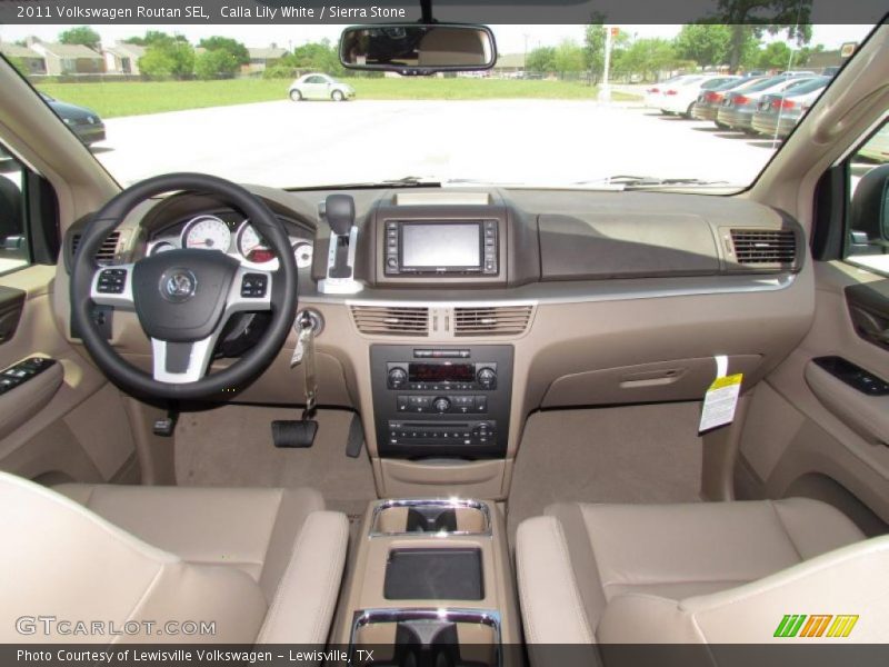 Calla Lily White / Sierra Stone 2011 Volkswagen Routan SEL