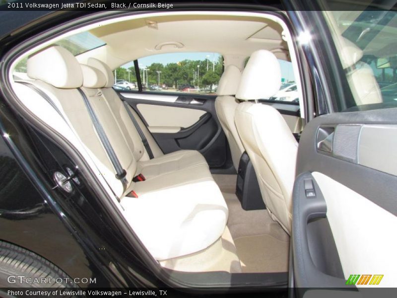 Black / Cornsilk Beige 2011 Volkswagen Jetta TDI Sedan