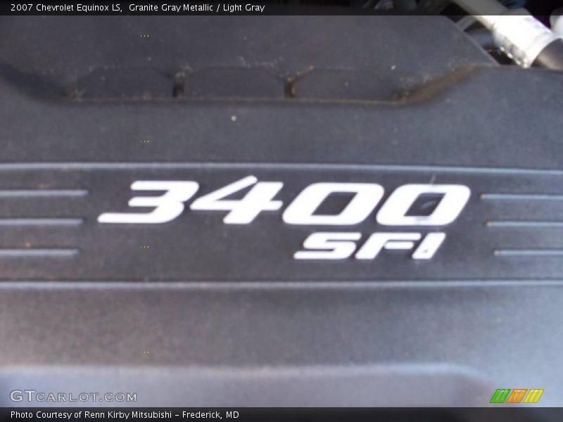 Granite Gray Metallic / Light Gray 2007 Chevrolet Equinox LS