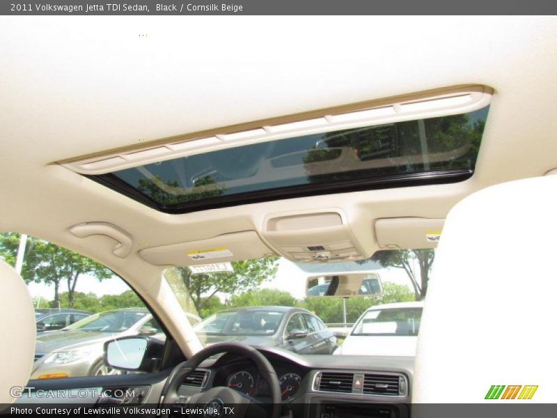 Black / Cornsilk Beige 2011 Volkswagen Jetta TDI Sedan