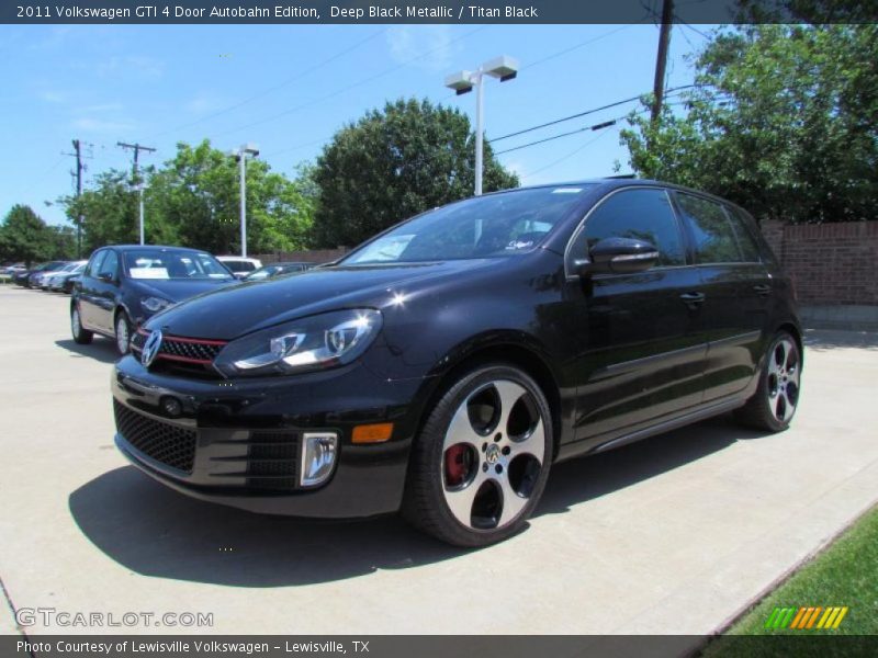 Deep Black Metallic / Titan Black 2011 Volkswagen GTI 4 Door Autobahn Edition
