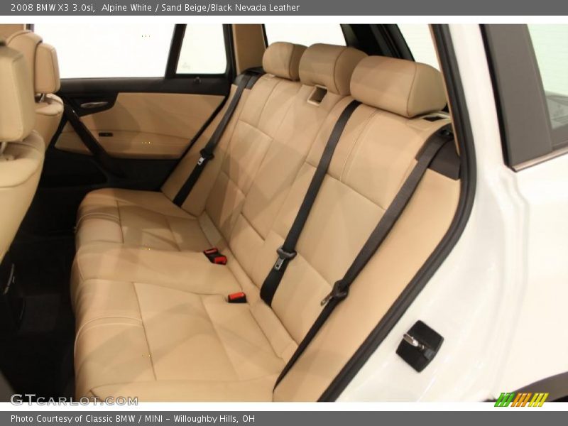 Alpine White / Sand Beige/Black Nevada Leather 2008 BMW X3 3.0si