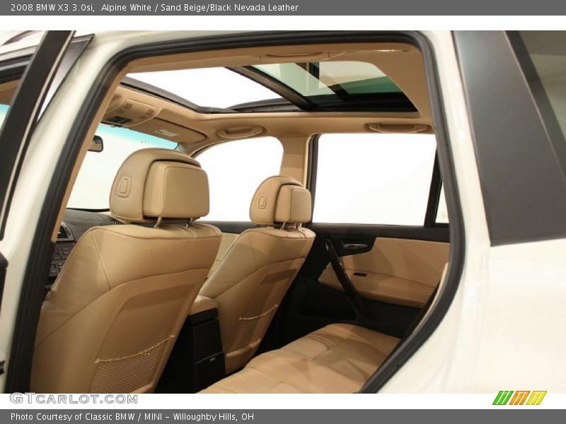 Alpine White / Sand Beige/Black Nevada Leather 2008 BMW X3 3.0si