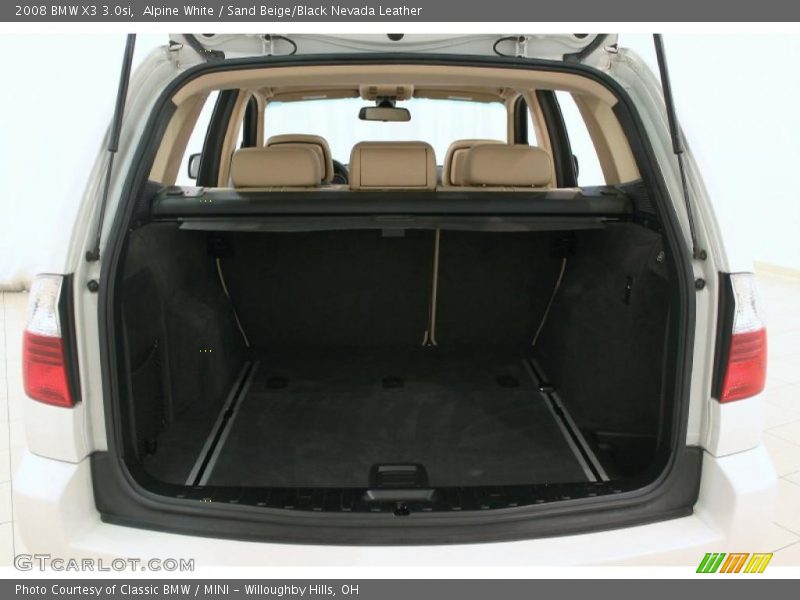 Alpine White / Sand Beige/Black Nevada Leather 2008 BMW X3 3.0si