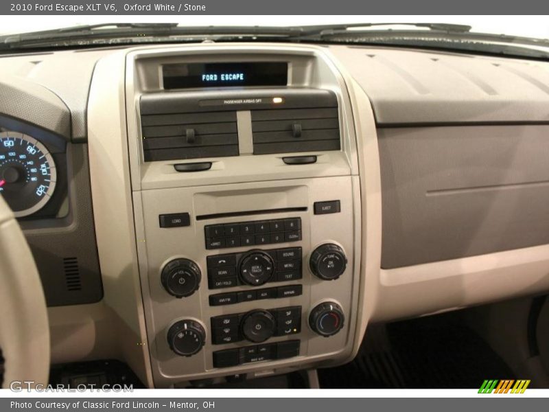 Oxford White / Stone 2010 Ford Escape XLT V6