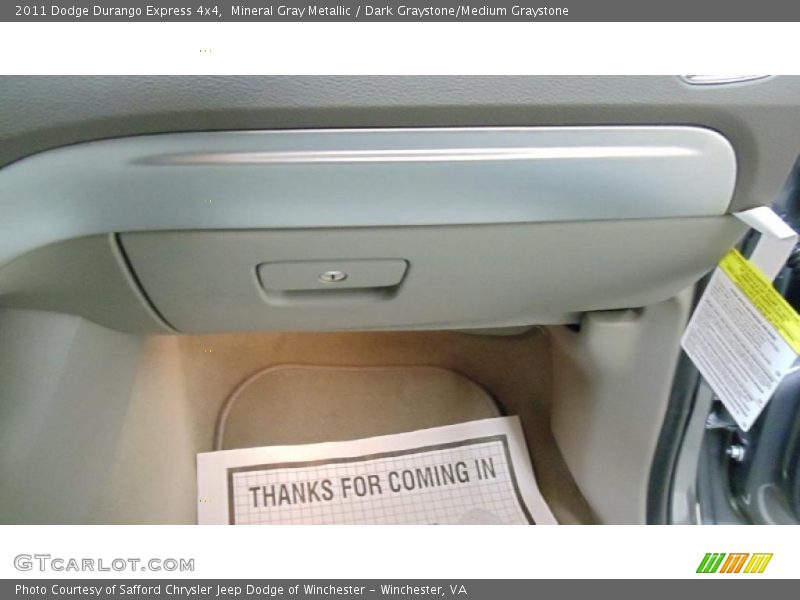 Mineral Gray Metallic / Dark Graystone/Medium Graystone 2011 Dodge Durango Express 4x4