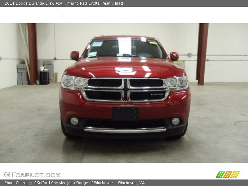 Inferno Red Crystal Pearl / Black 2011 Dodge Durango Crew 4x4