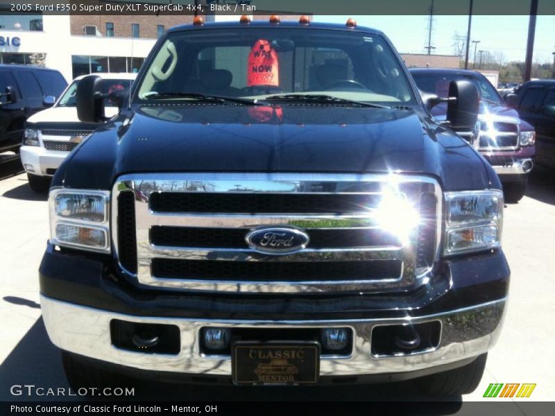 Black / Tan 2005 Ford F350 Super Duty XLT SuperCab 4x4