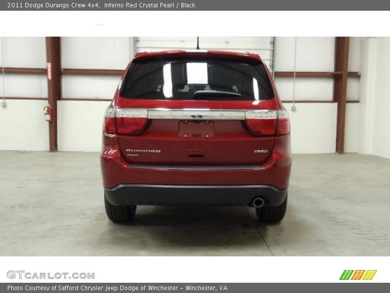 Inferno Red Crystal Pearl / Black 2011 Dodge Durango Crew 4x4