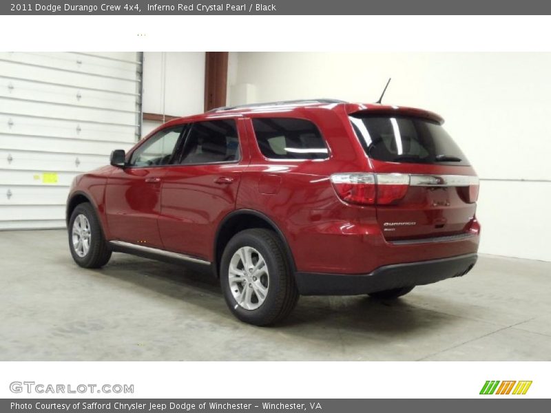 Inferno Red Crystal Pearl / Black 2011 Dodge Durango Crew 4x4