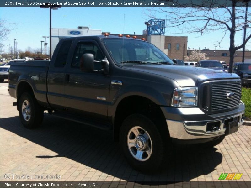 Dark Shadow Grey Metallic / Medium Flint 2005 Ford F350 Super Duty Lariat SuperCab 4x4