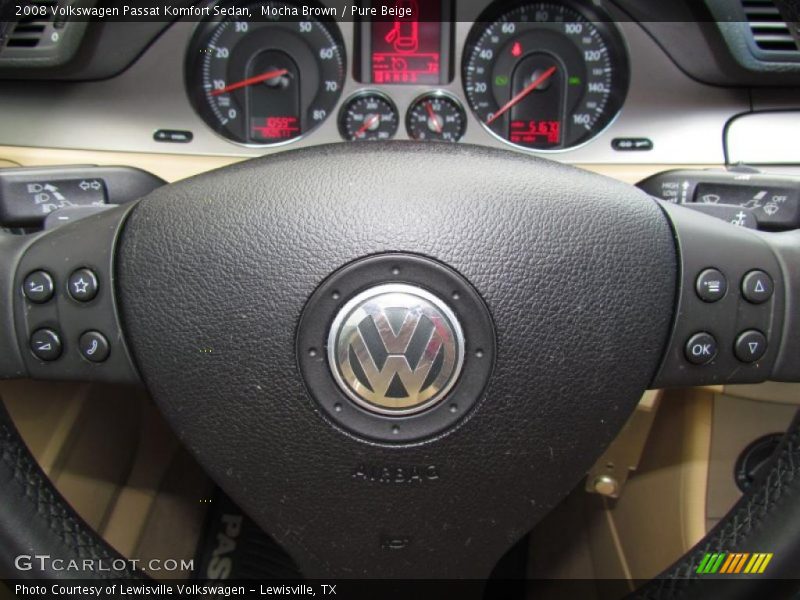 Mocha Brown / Pure Beige 2008 Volkswagen Passat Komfort Sedan