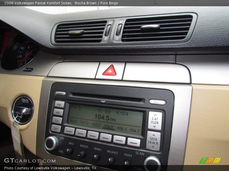 Mocha Brown / Pure Beige 2008 Volkswagen Passat Komfort Sedan