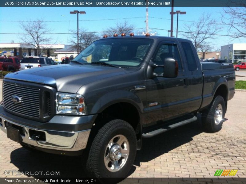 Dark Shadow Grey Metallic / Medium Flint 2005 Ford F350 Super Duty Lariat SuperCab 4x4