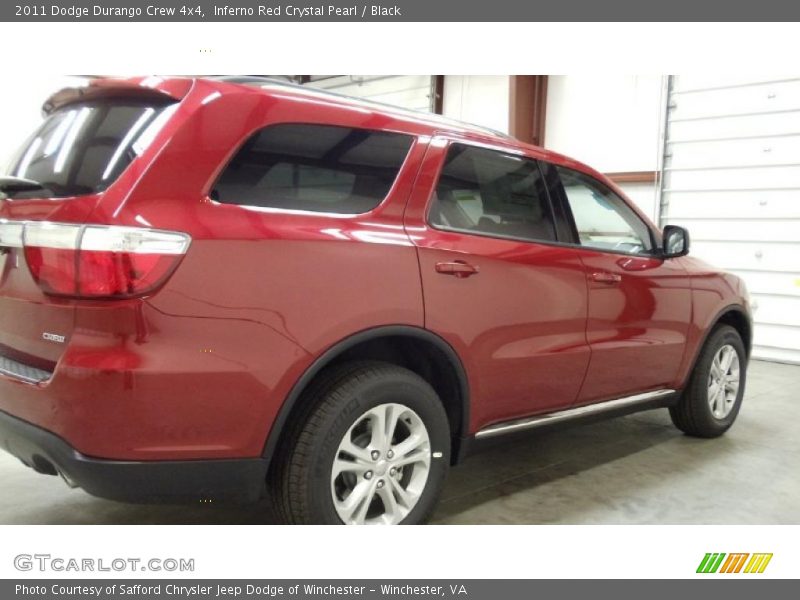 Inferno Red Crystal Pearl / Black 2011 Dodge Durango Crew 4x4